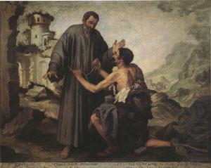 Bartolome Esteban Murillo Brother Juniper and the Beggar (mk05) china oil painting image